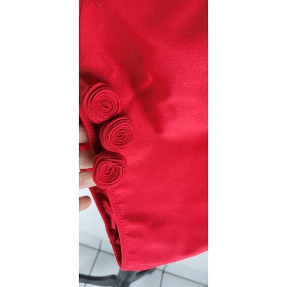 SAME LOS ANGELES One Piece Swimsuit Womens Color Red Sz Small Flower Be - Picture 4 of 11